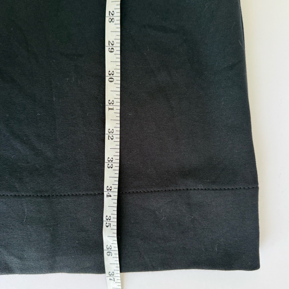 J Jill Ponte Dress SMALL Black Pockets 3/4 Sleeve Career Minimalist Capsule - Picture 7 of 9